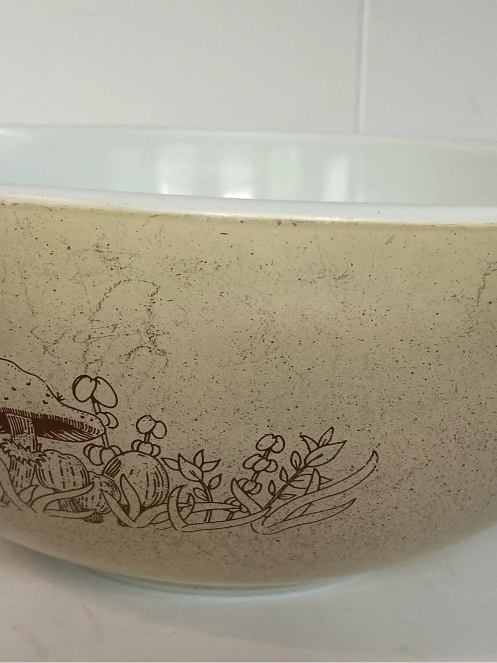 Vintage Pyrex Cinderella Forest Fancies Mushroom Nesting Bowls Lot of 2